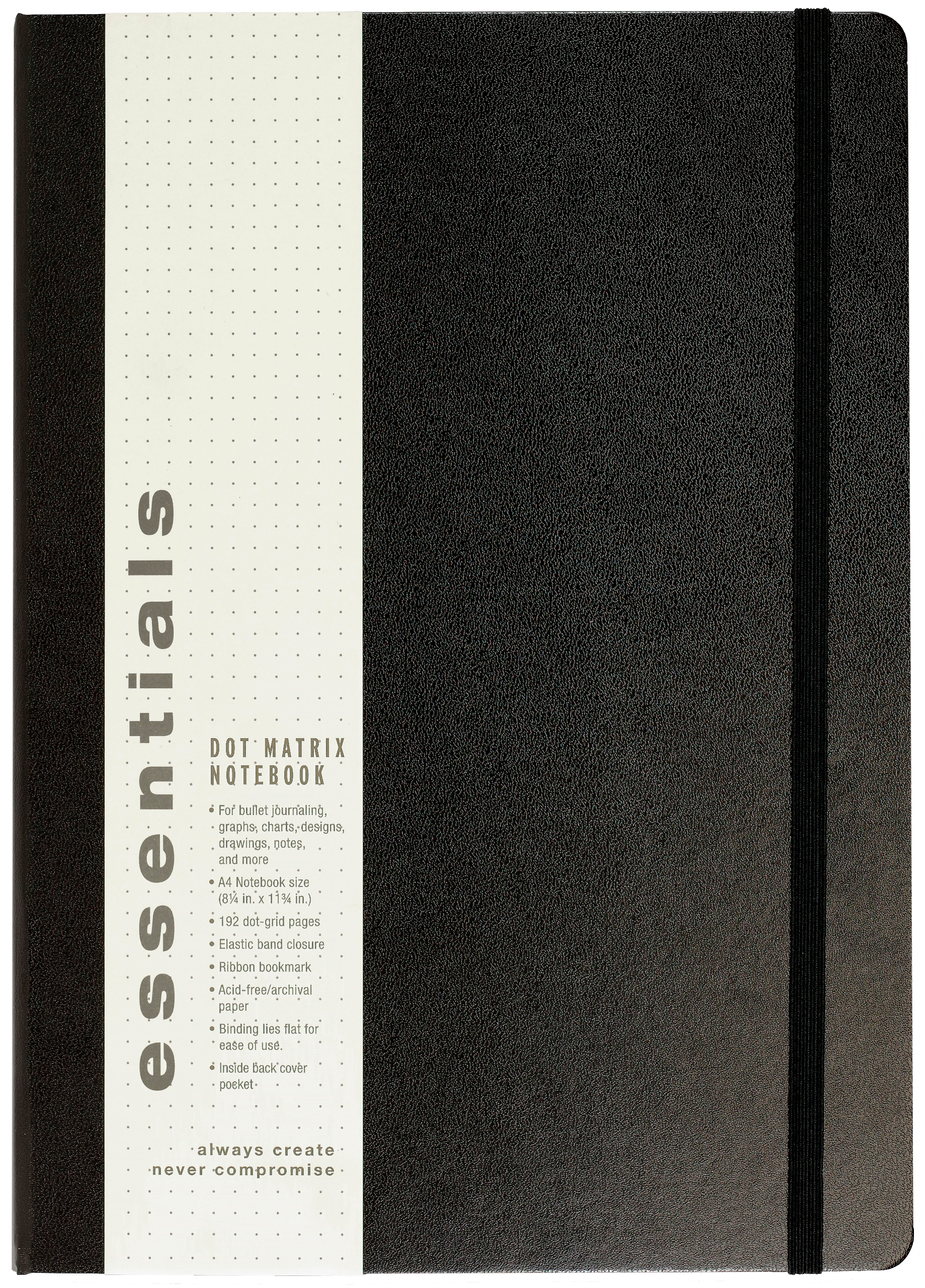 Essentials Dot Matrix Notebook, Extra Large, A4 Size – Peter Pauper Press