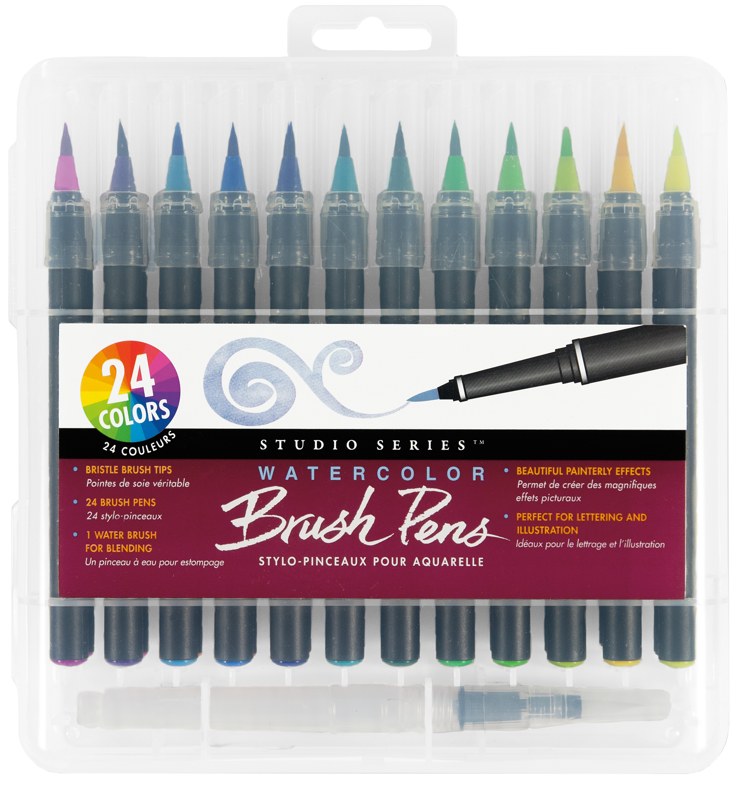 Refillable Watercolor pens 24 Colors
