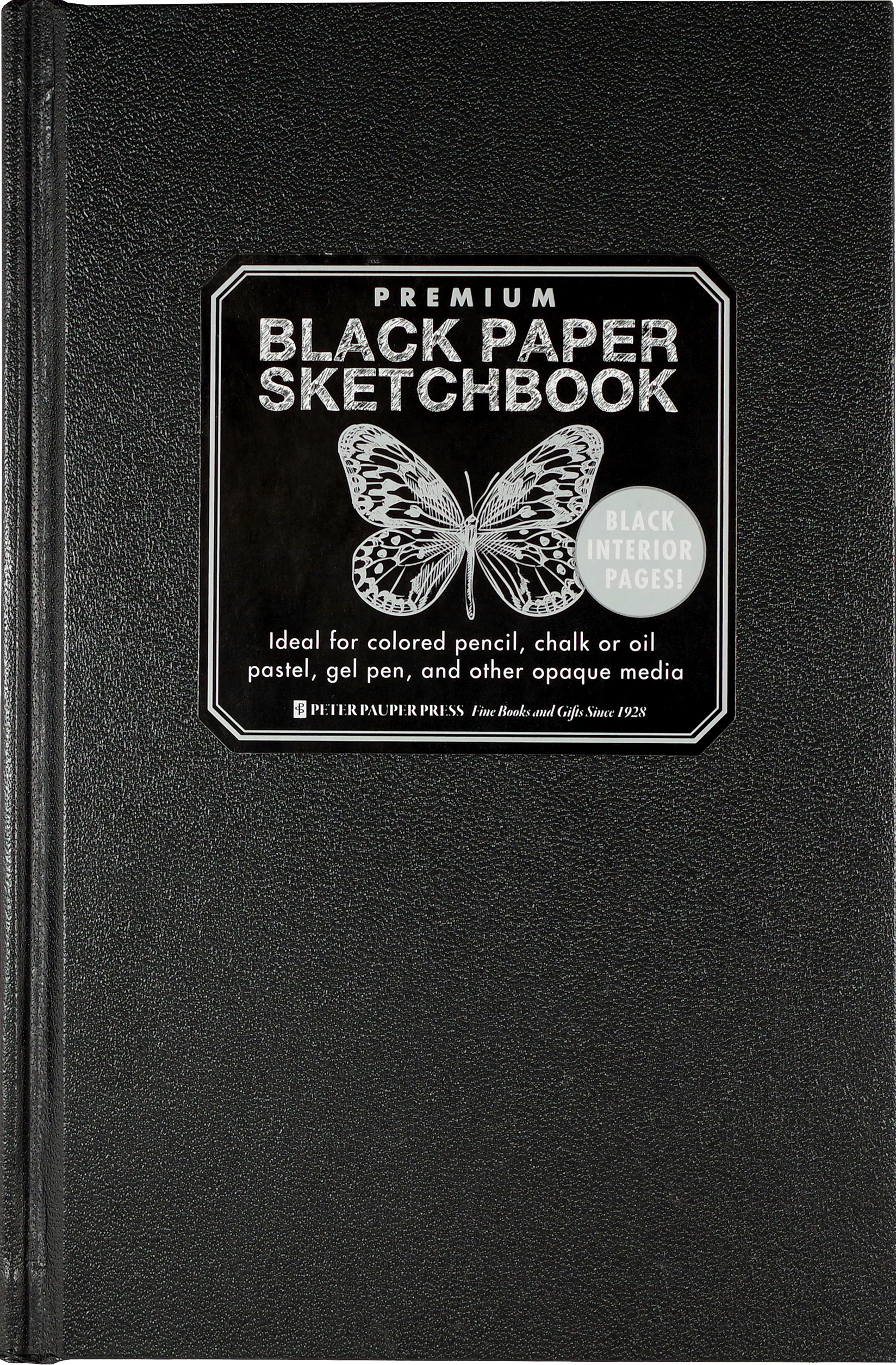 Black Paper Sketchbook: White Ink and Gel Pens Compatible, 120 Pages, 8.5 x  11 Inches, Cosmos Cover
