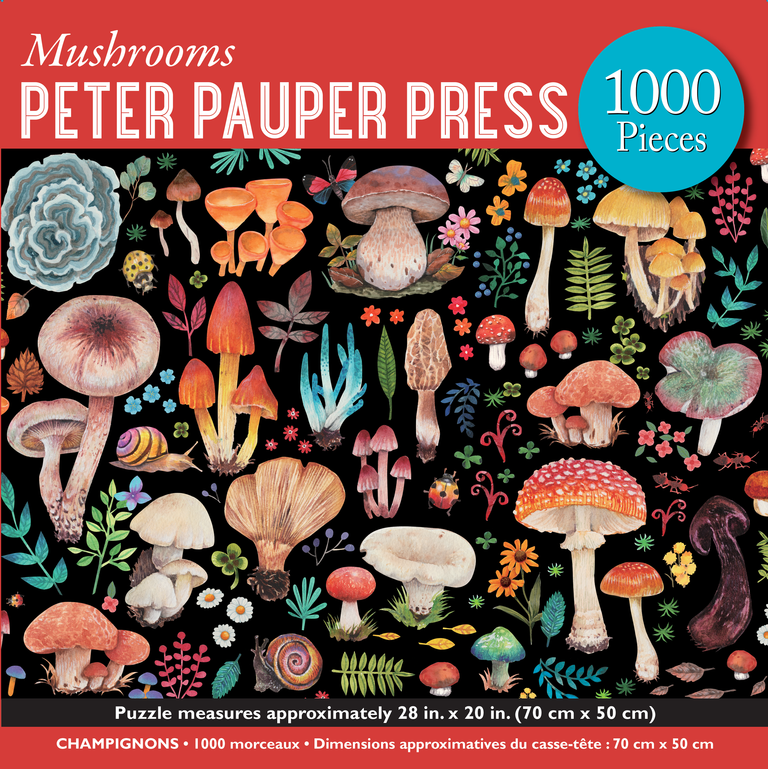 Mushrooms 1000 Piece Jigsaw Puzzle – Peter Pauper Press
