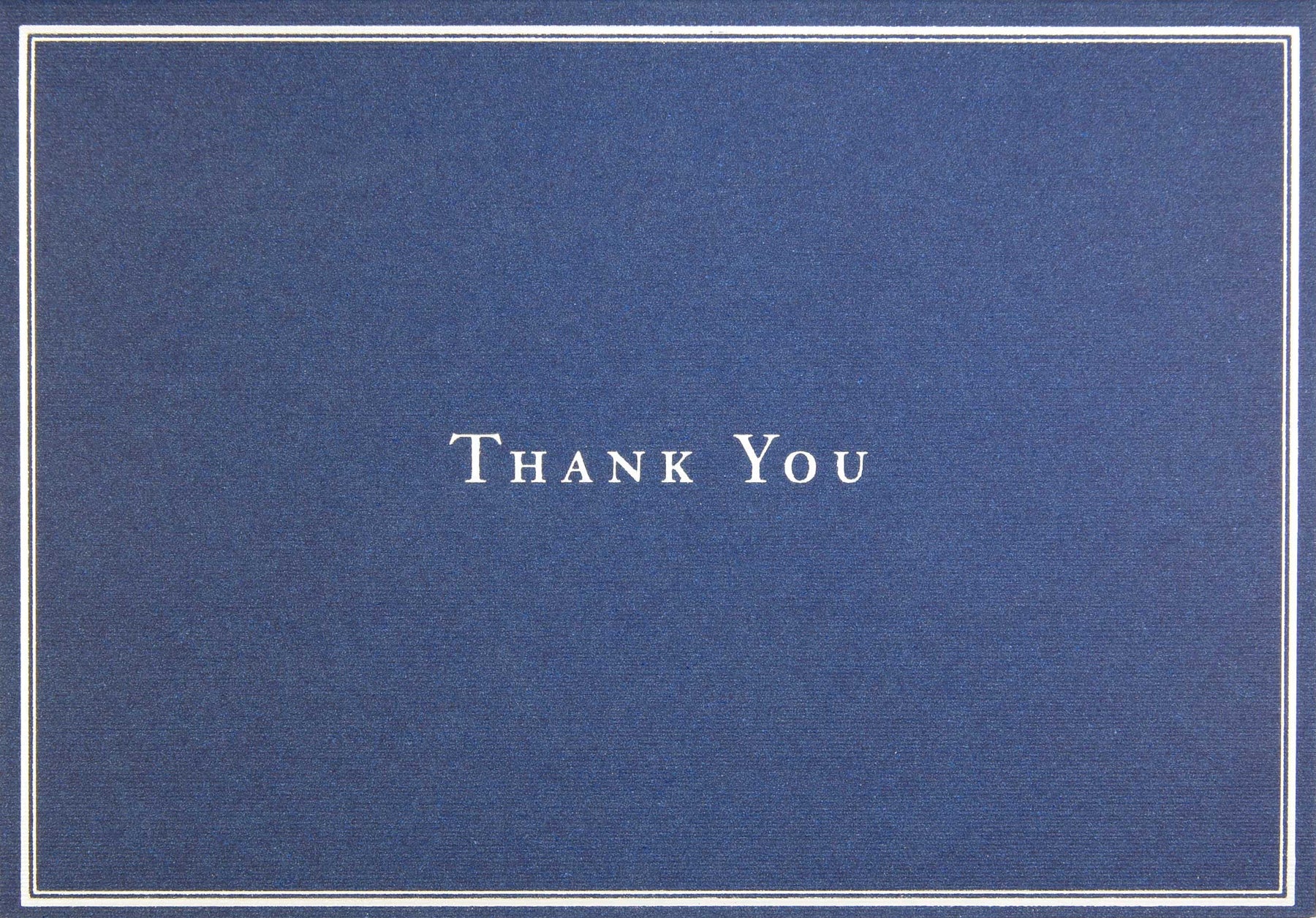 100 Thank You Cards with Envelopes and Stickers - 5 Unique Navy Blue  Designs Bulk Blank Notes Luxury UV Printing for Business, Formal and All