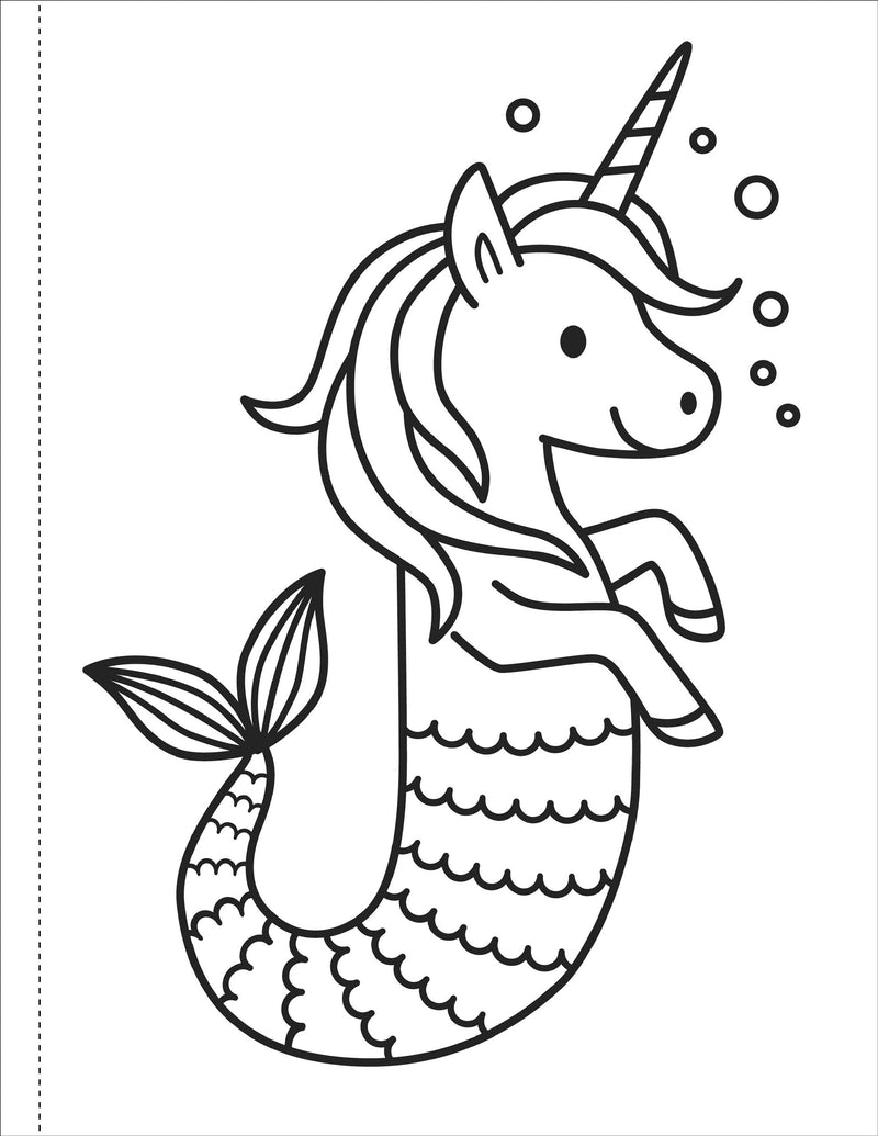 The Easy Mermaid Coloring Book for Kids (Paperback) 