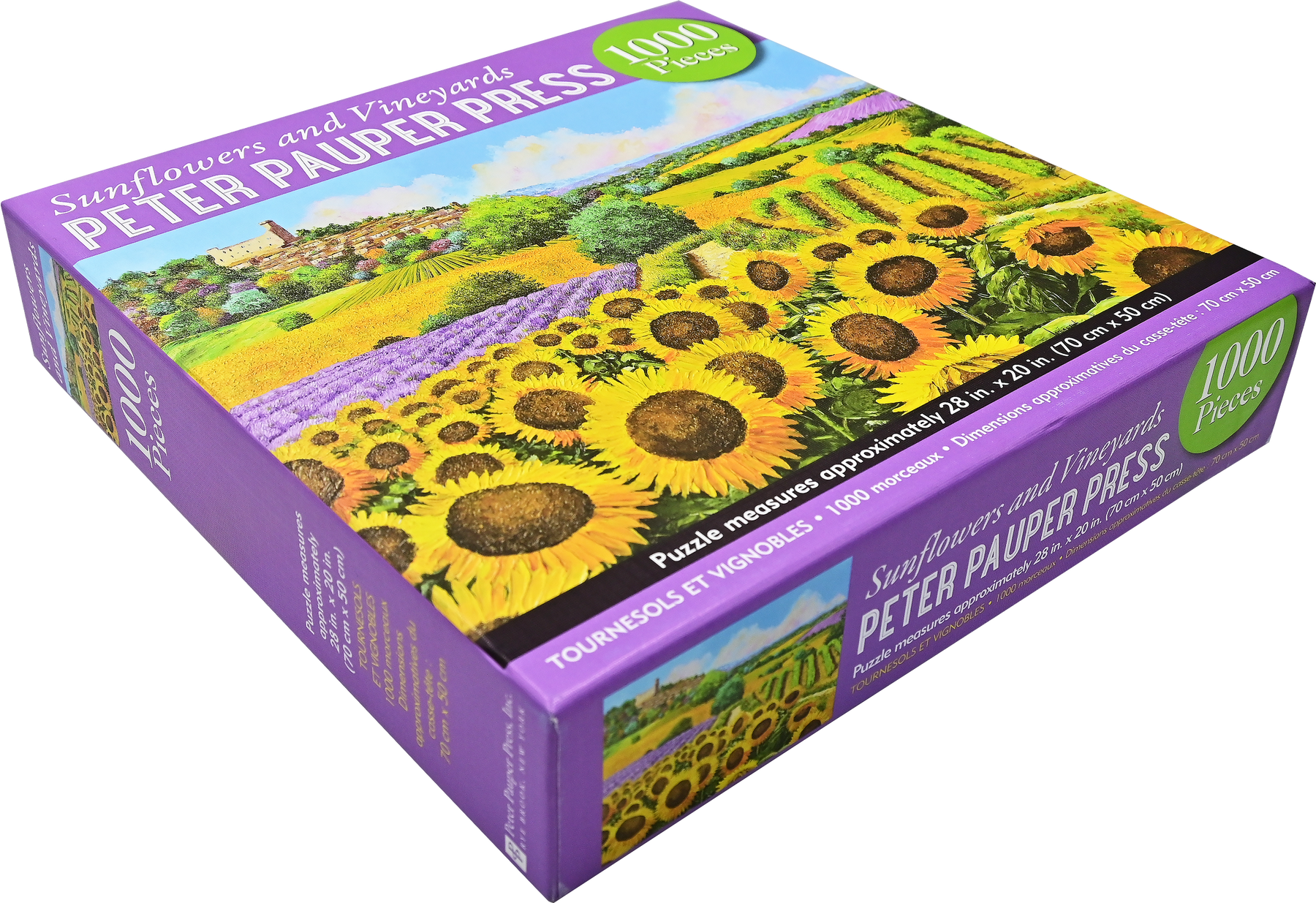 Sunflowers & Vineyards 1000 Piece Jigsaw Puzzle – Peter Pauper Press